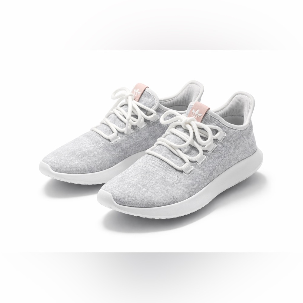Like New! Adidas Women's Light Gray and White Sneakers Pull On sz 9